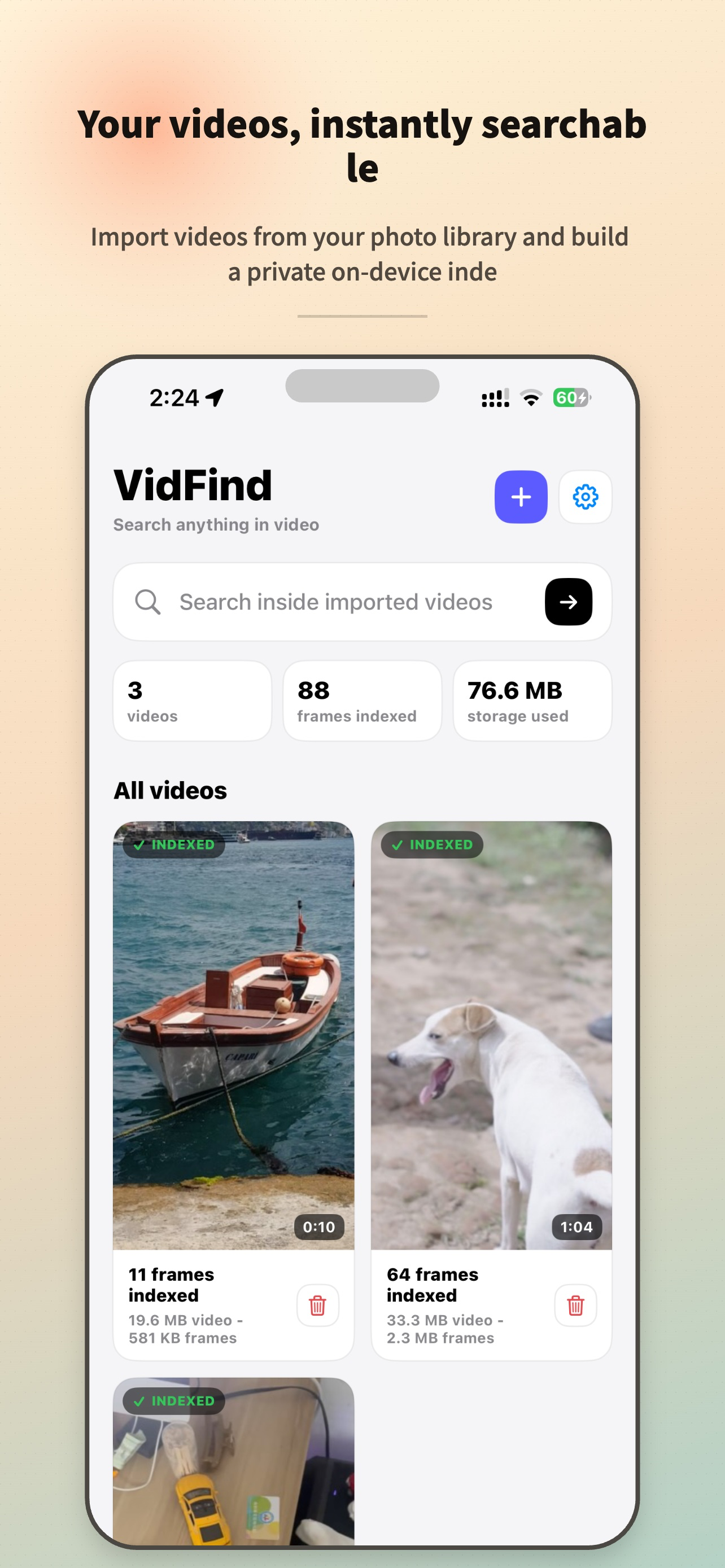 VidFind: Search Inside Videos
