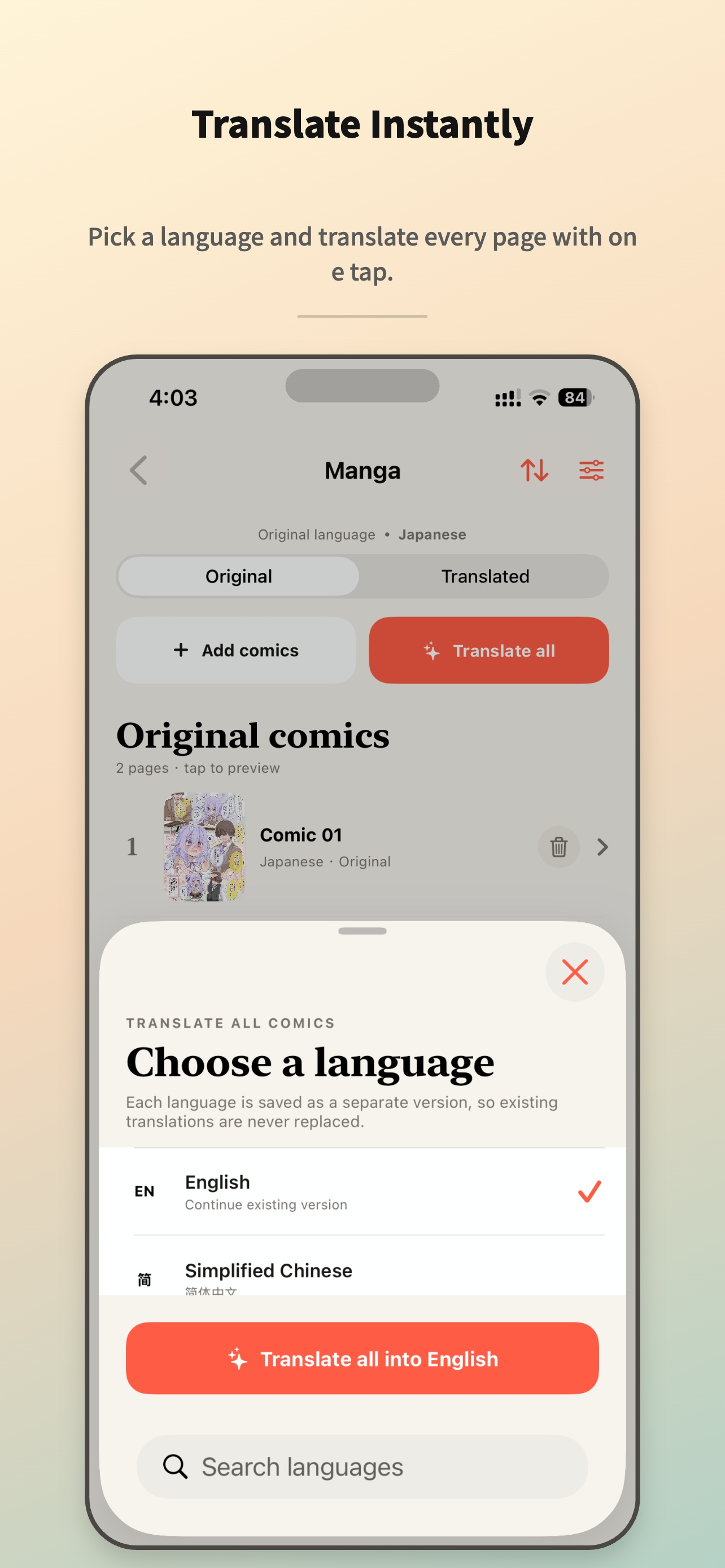 Panelingo: Manga Translator