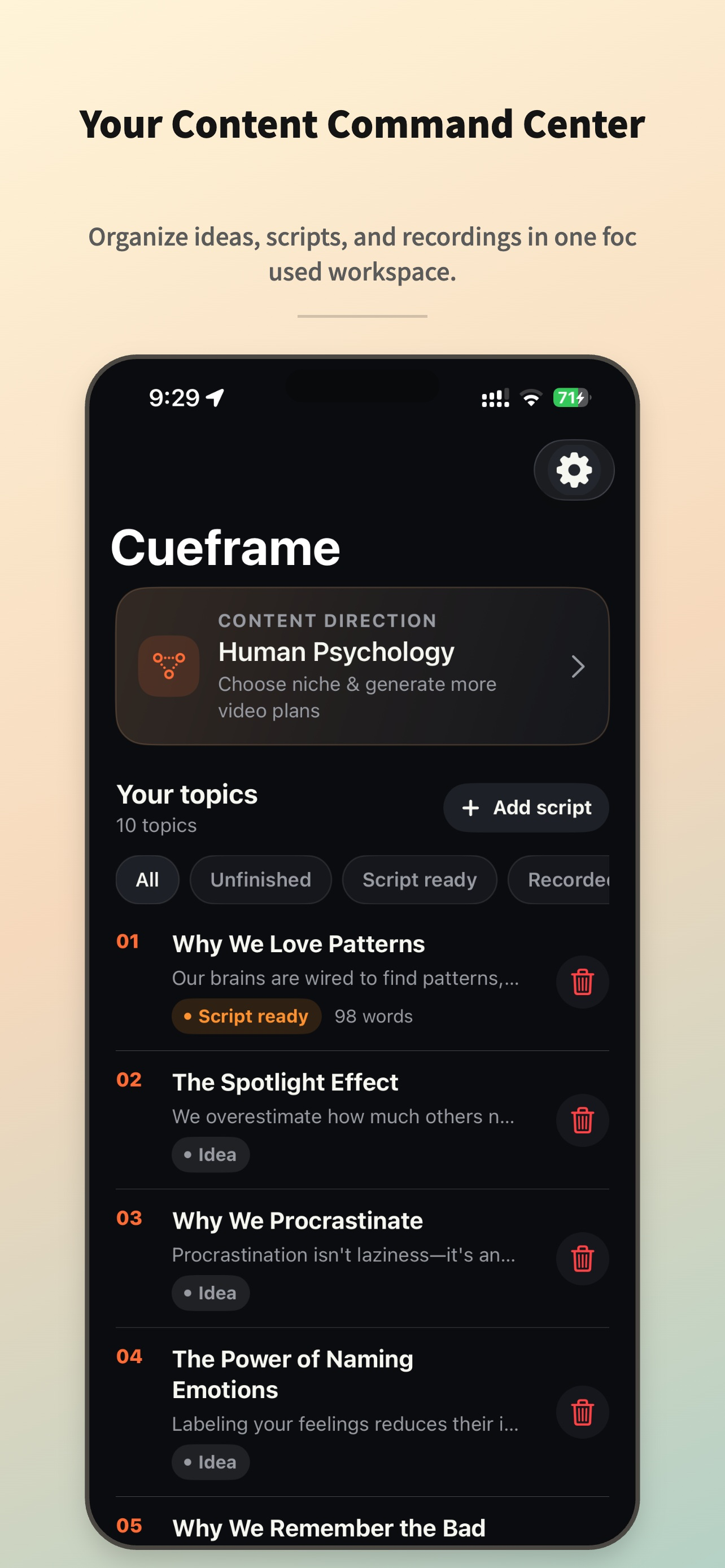 Cueframe: AI Teleprompter