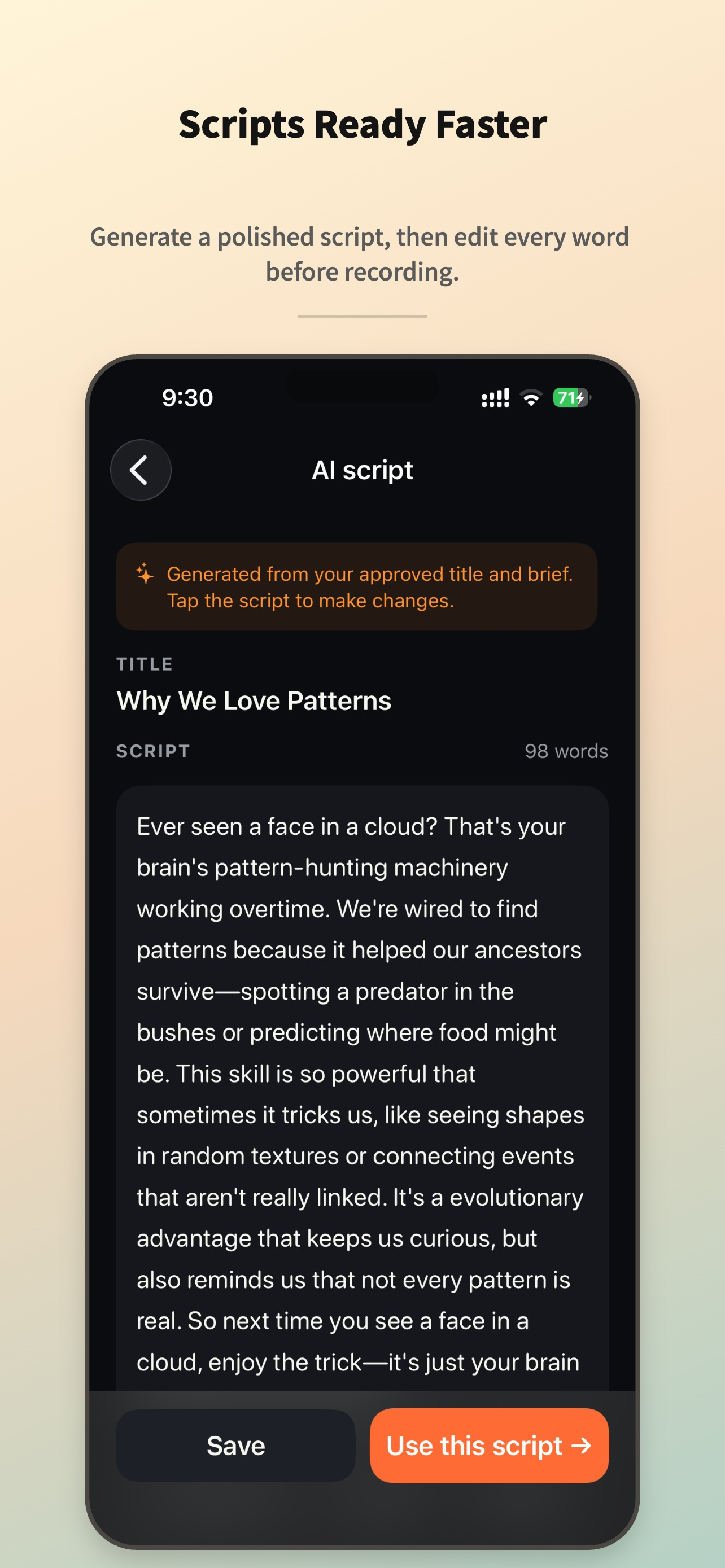 Cueframe: AI Teleprompter