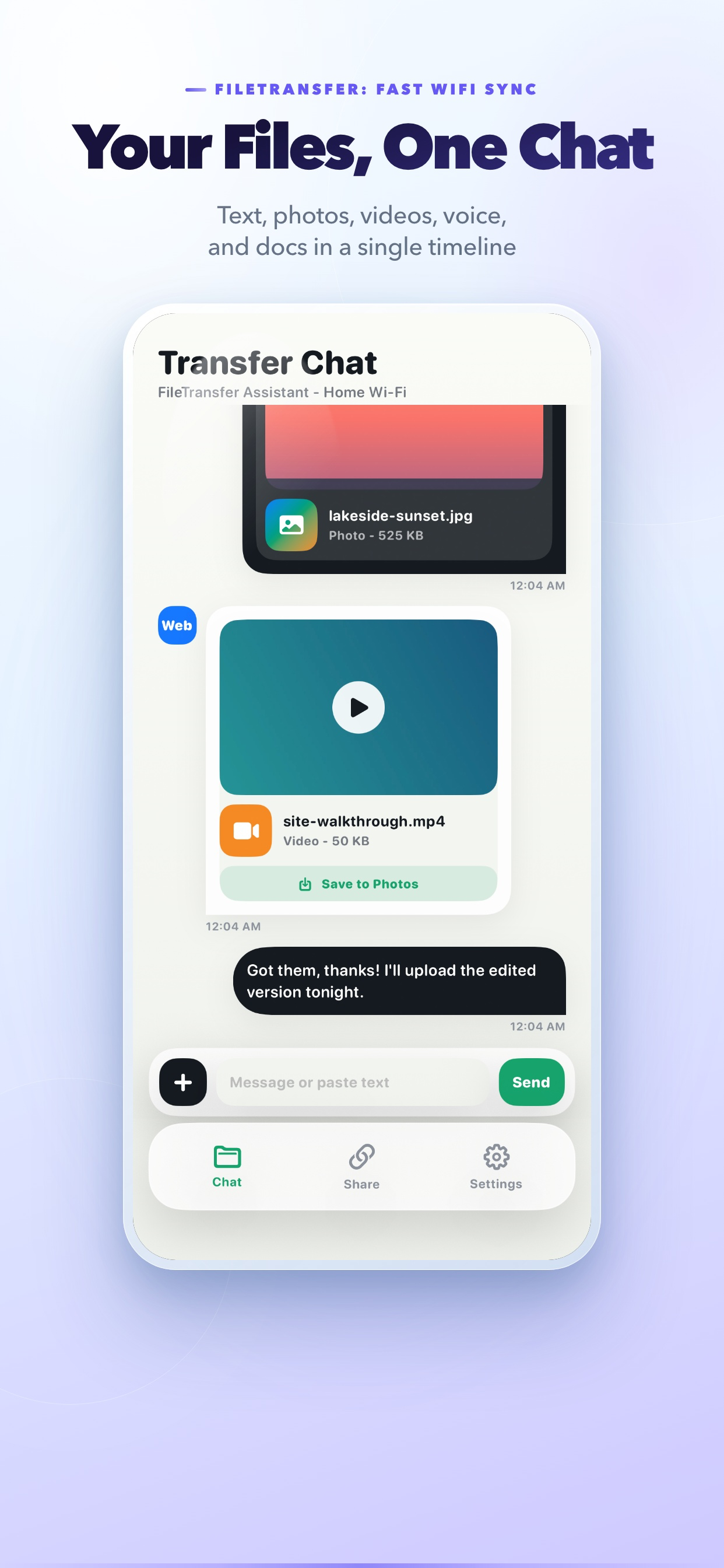 FileTransfer: Fast WiFi Sync