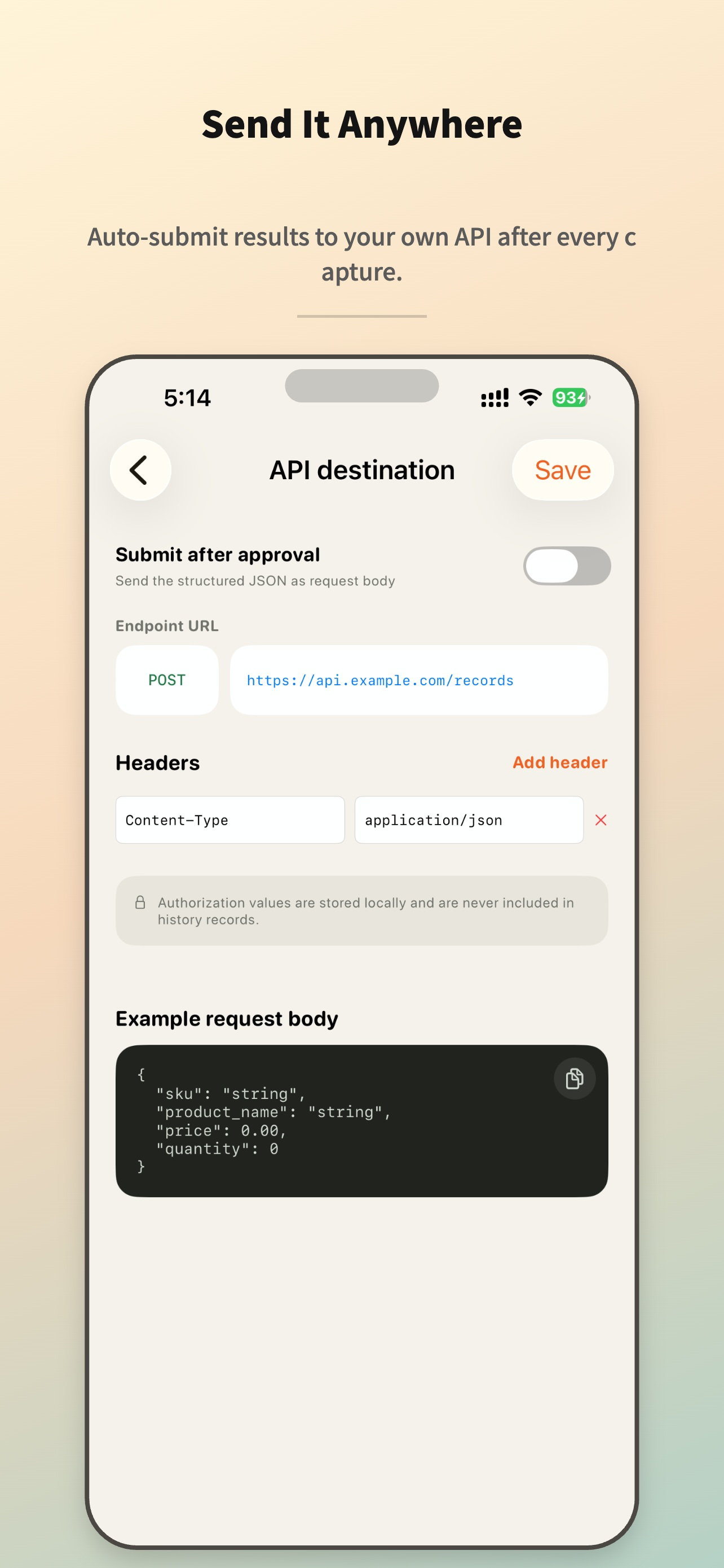 SnapEntry: Image to JSON