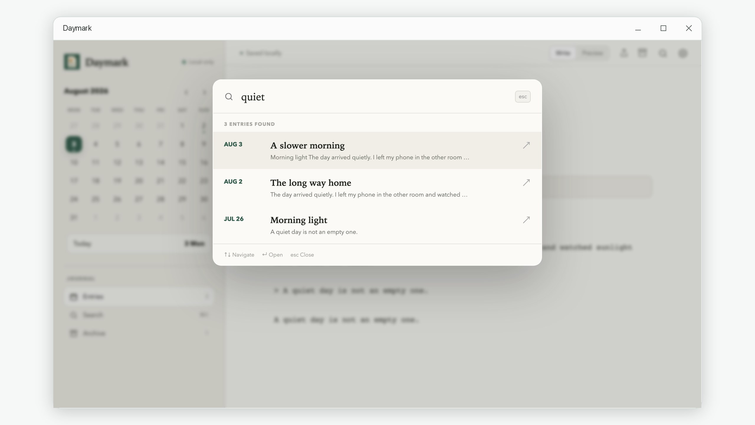 Daymark: Daily Journal