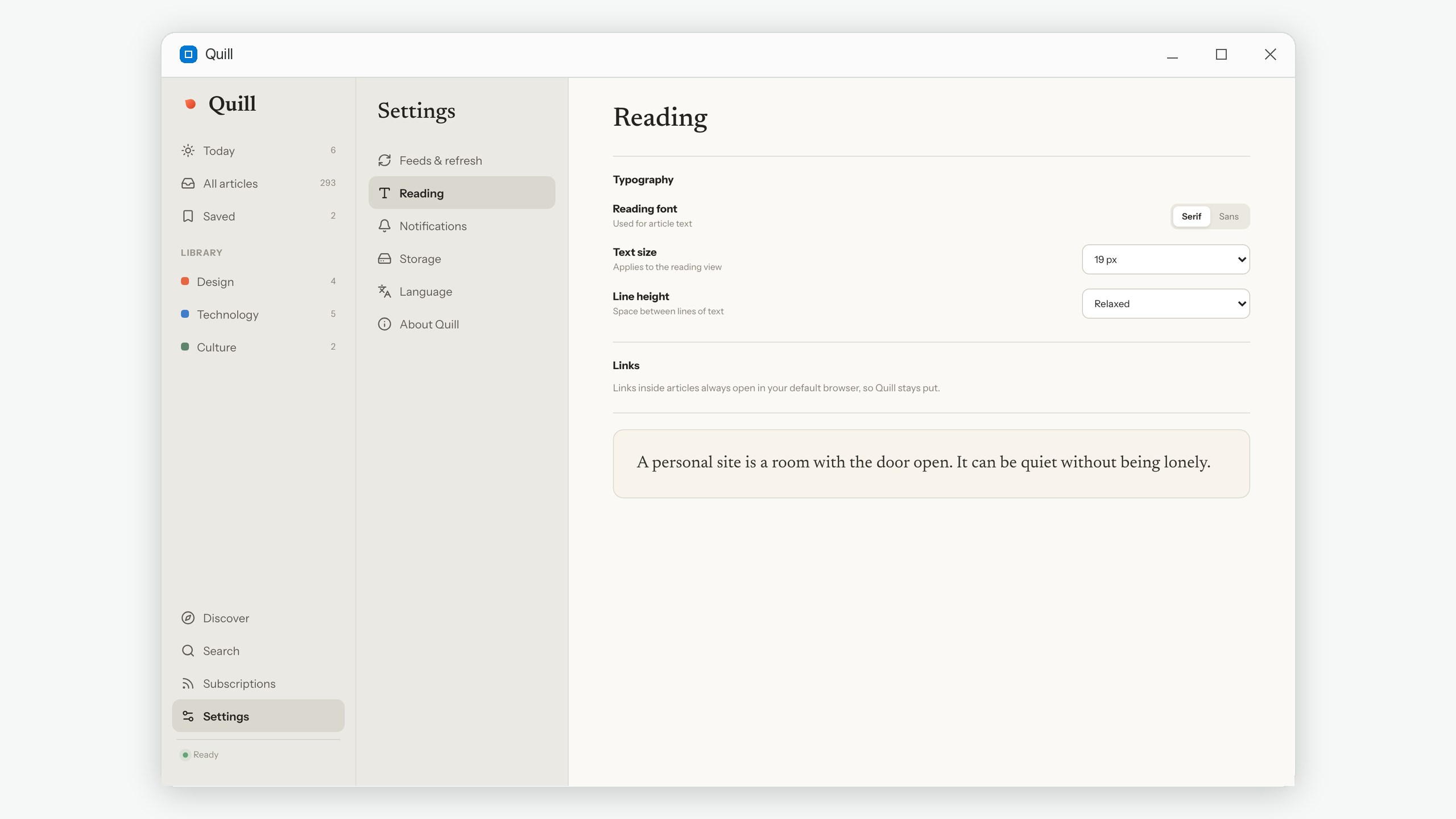 Quill: RSS Feed Reader