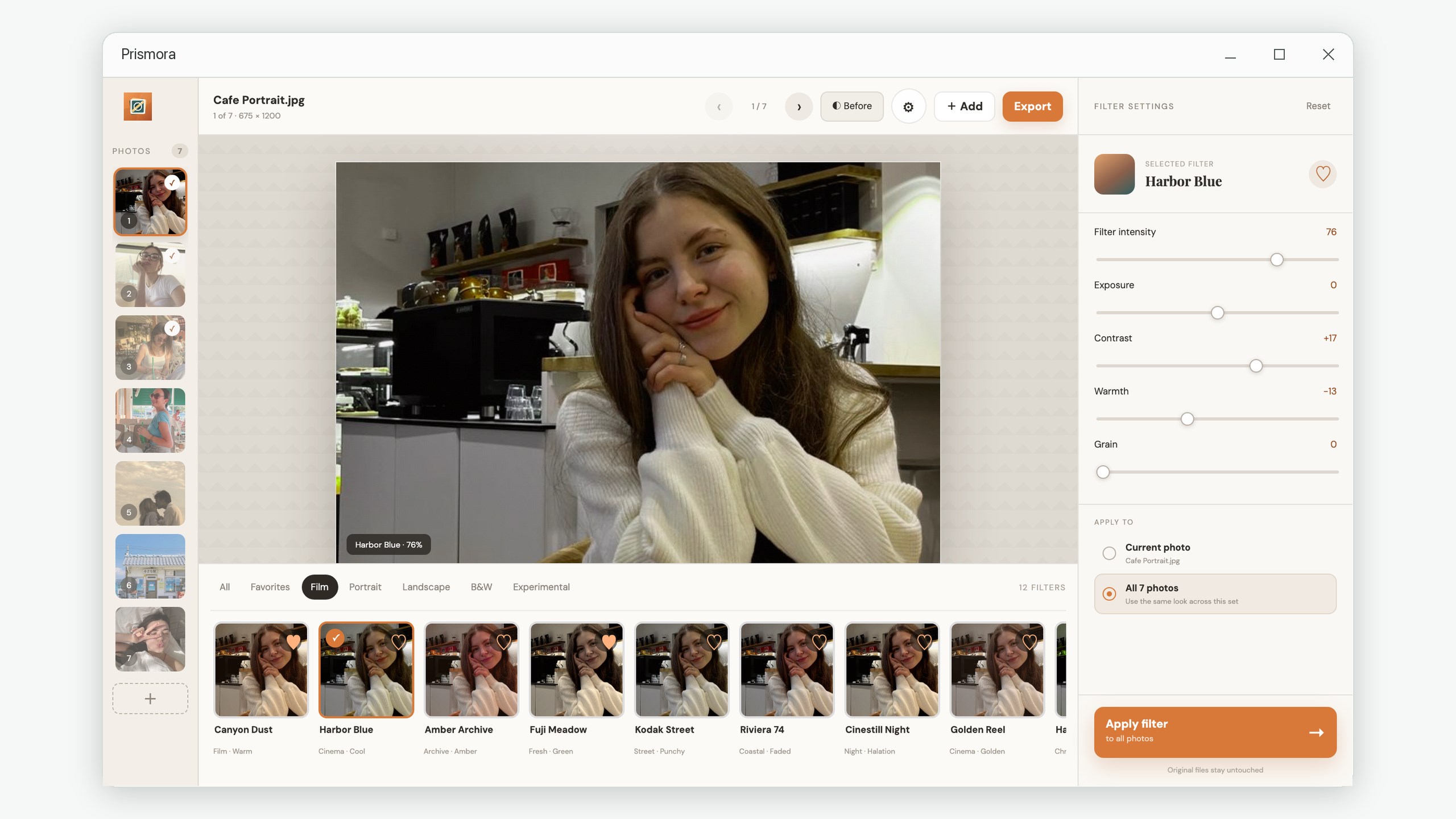 Prismora: Image Filter Studio