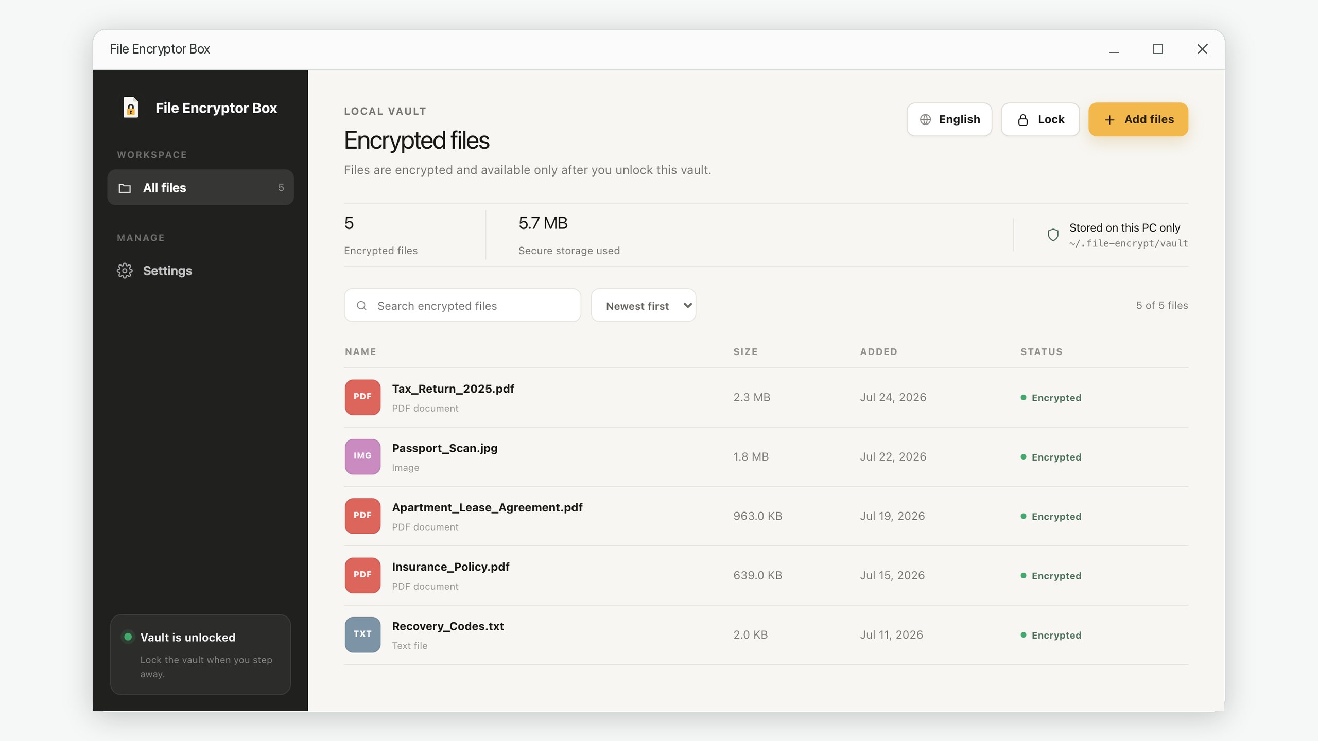 File Encryptor Box