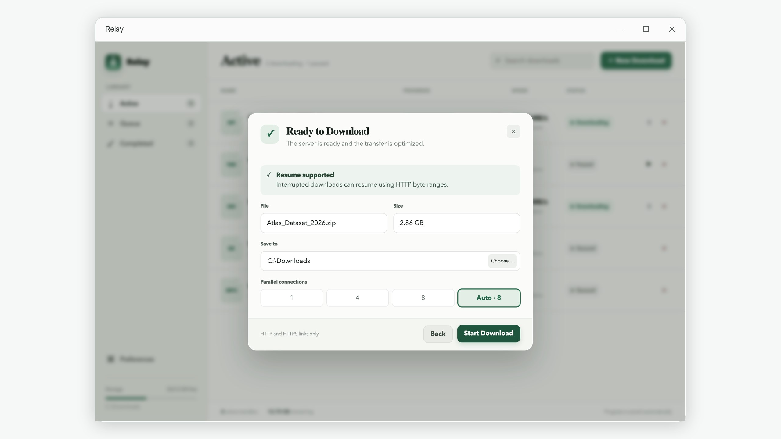 Relay: HTTP Download Manager