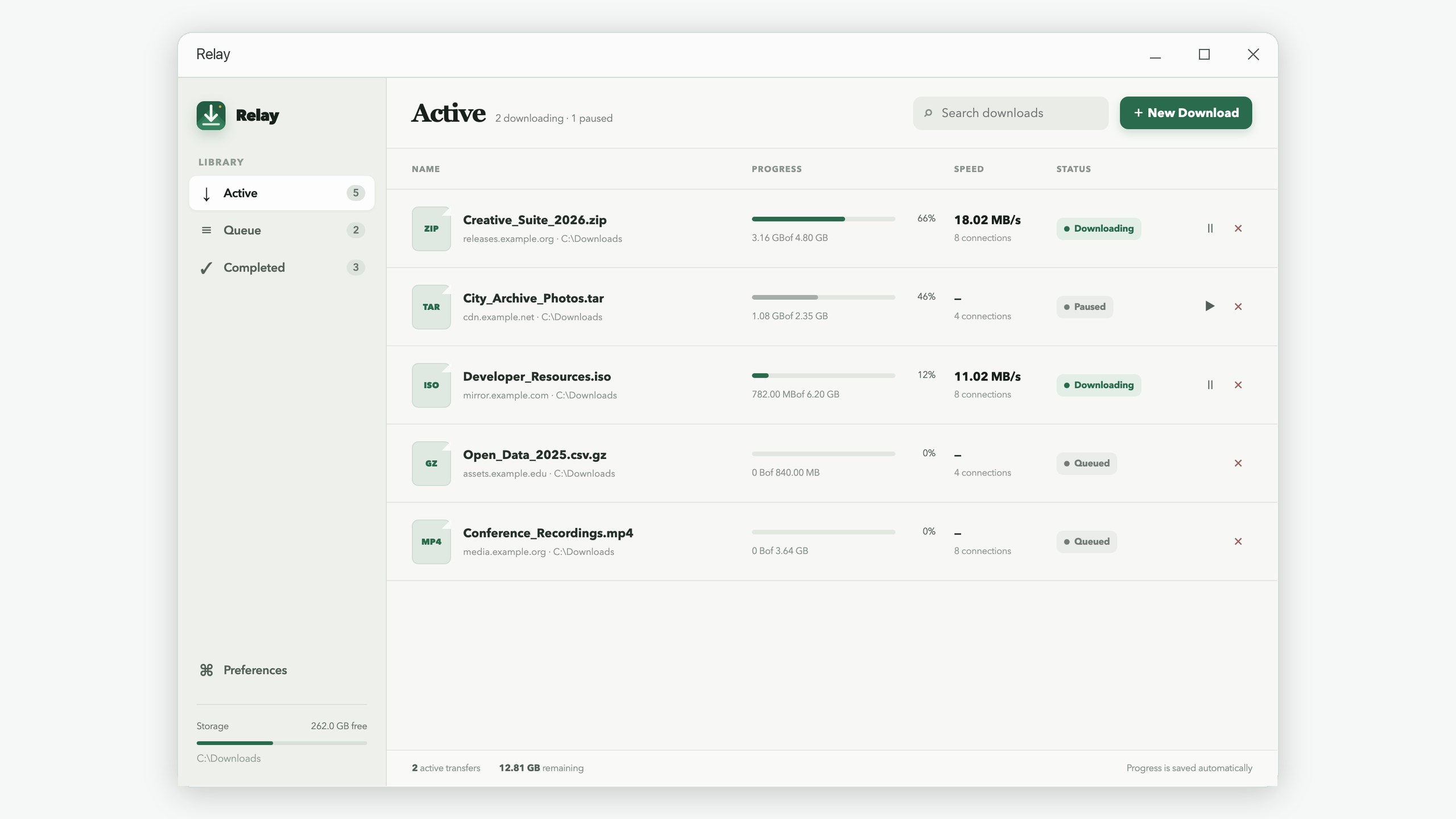 Relay: HTTP Download Manager