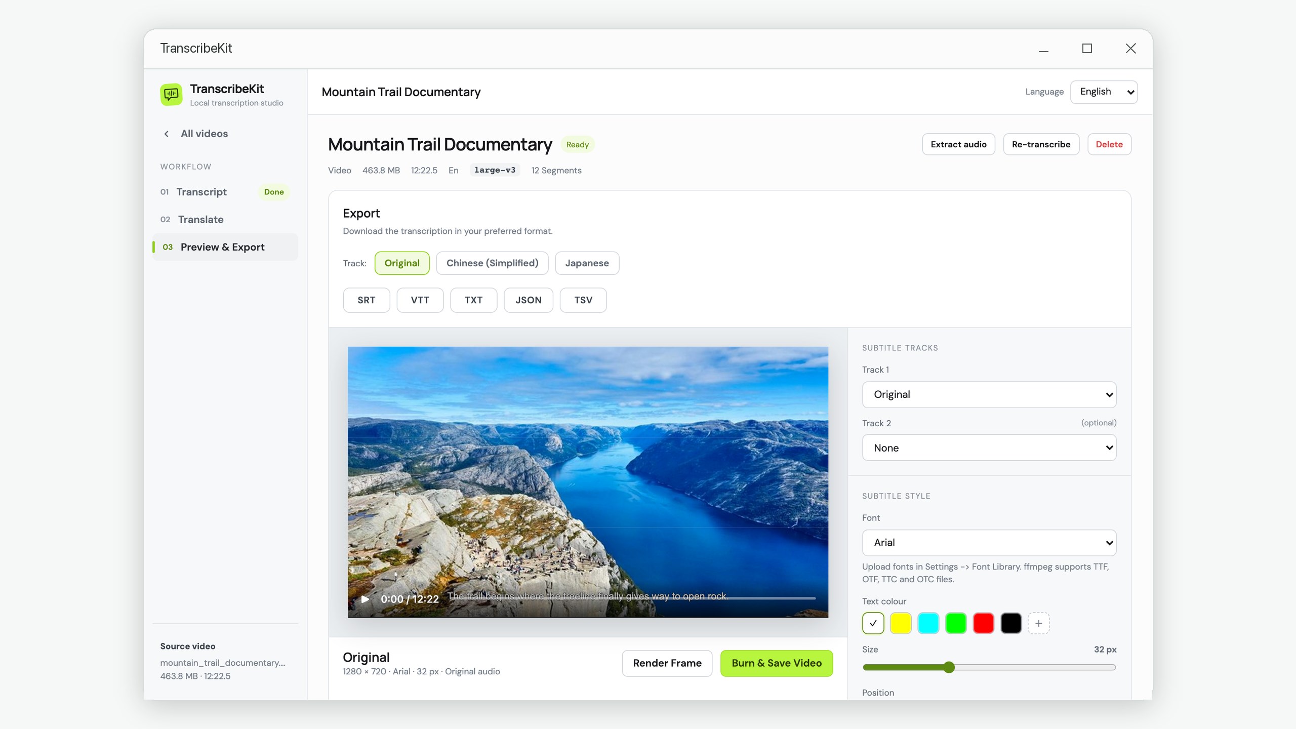 TranscribeKit: Subtitle Transcriber