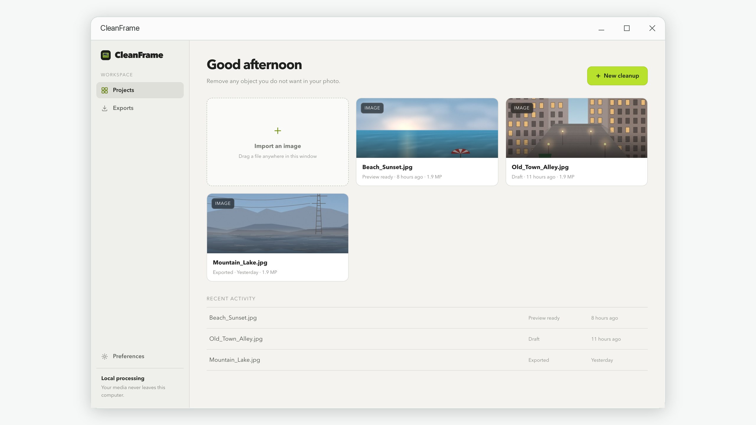 CleanFrame: Object Remover for Photo