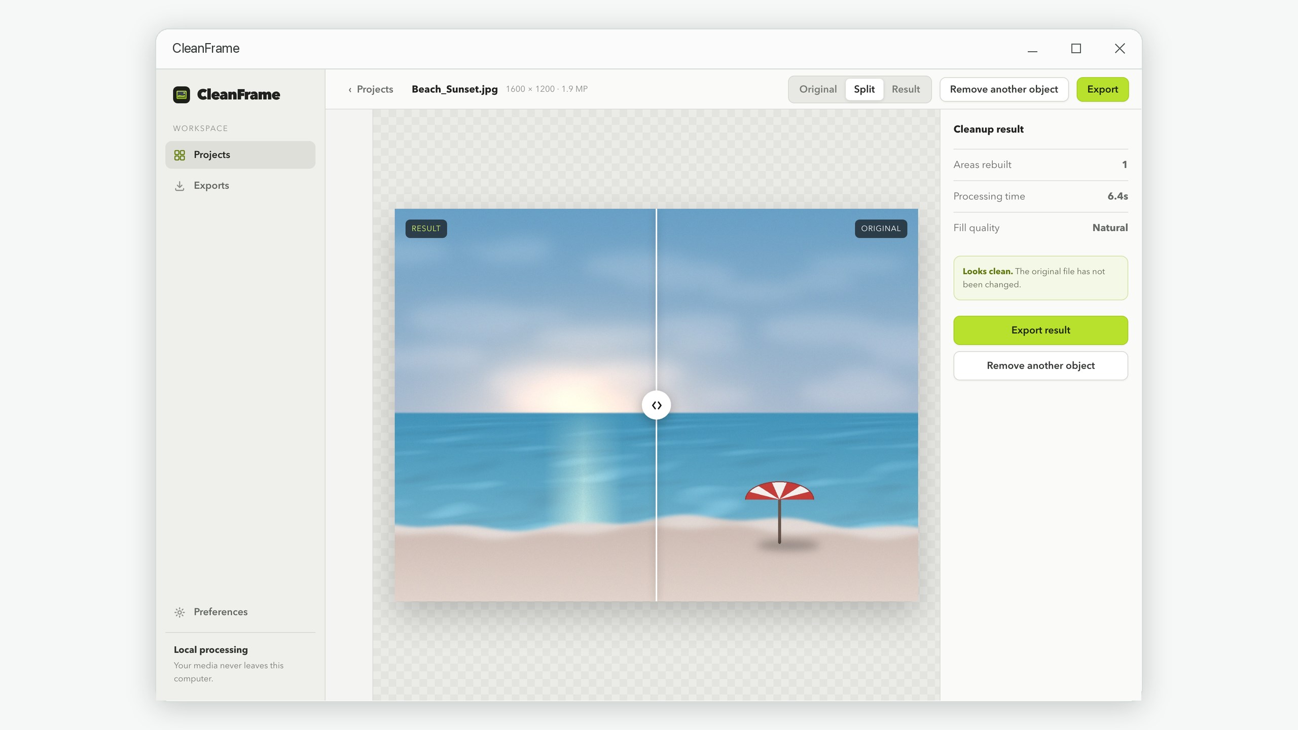 CleanFrame: Object Remover for Photo