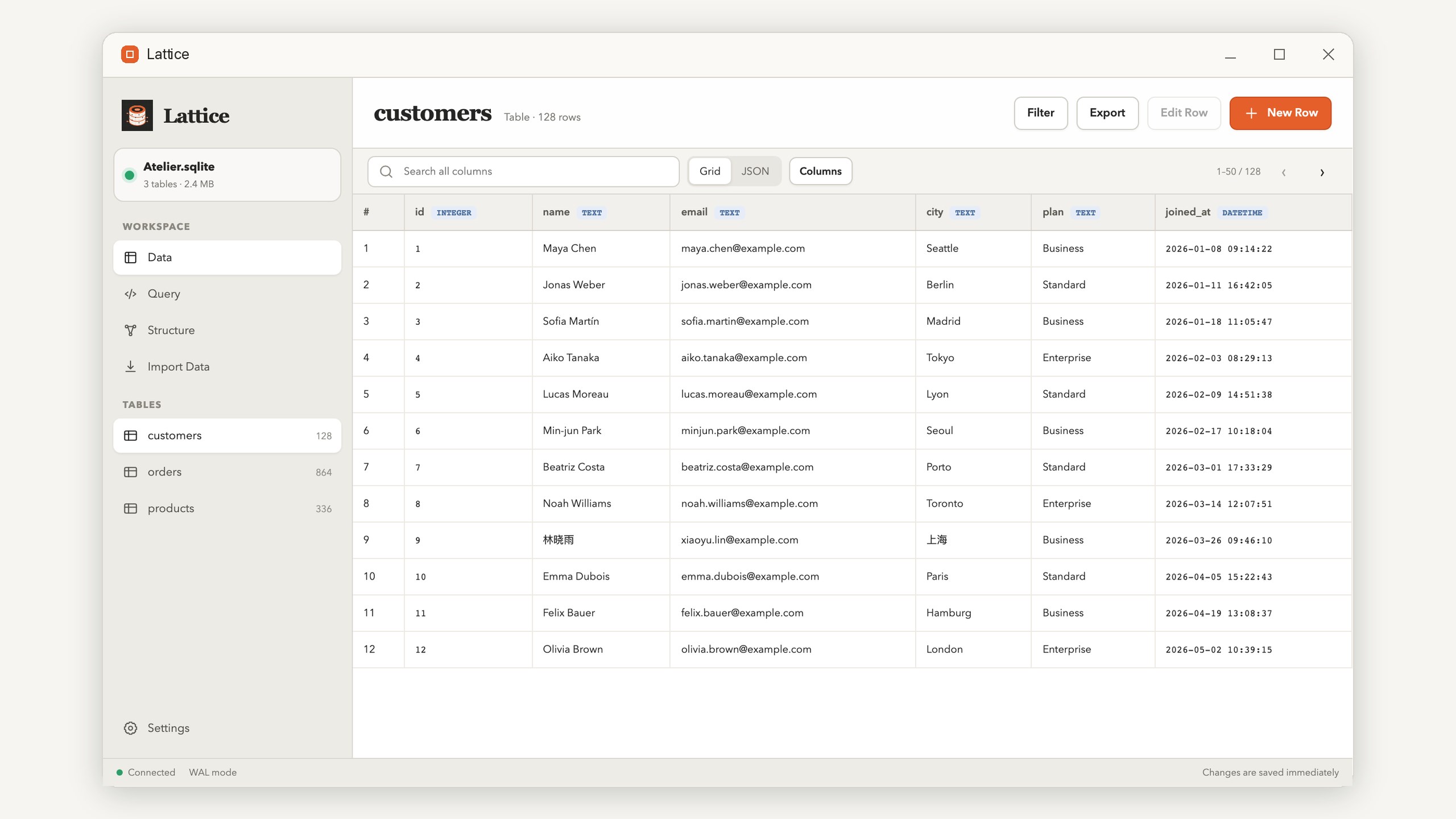 Lattice: SQLite Studio