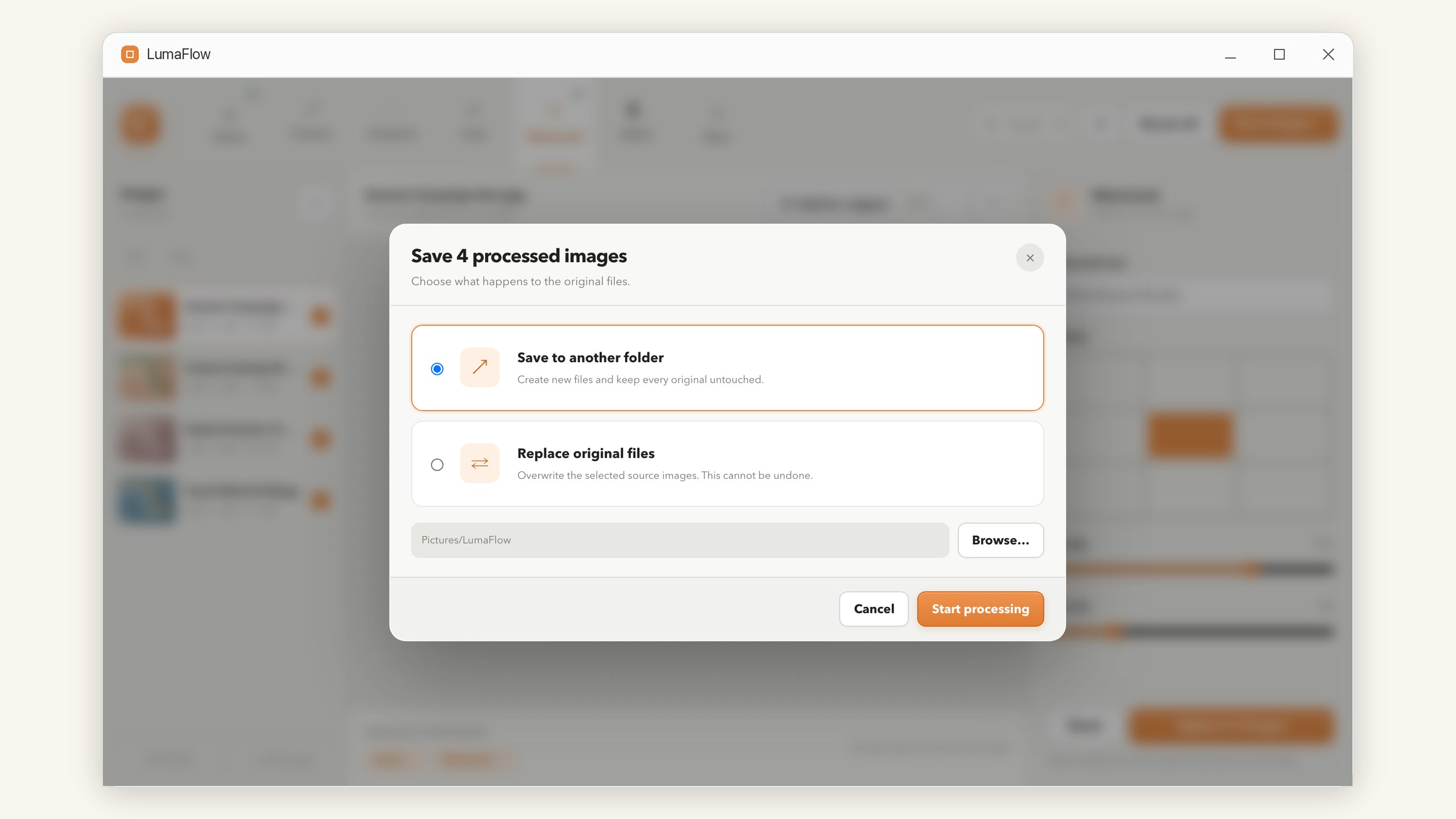 LumaFlow: Image Batch