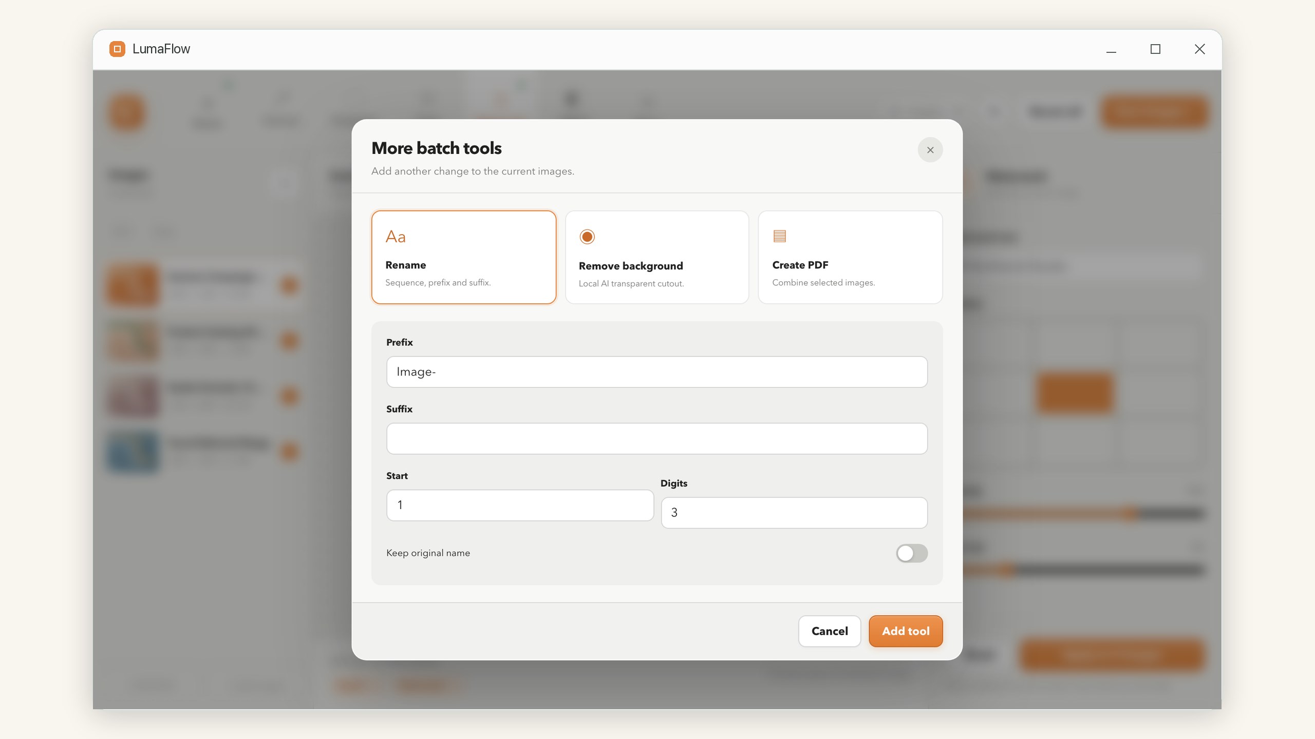 LumaFlow: Image Batch