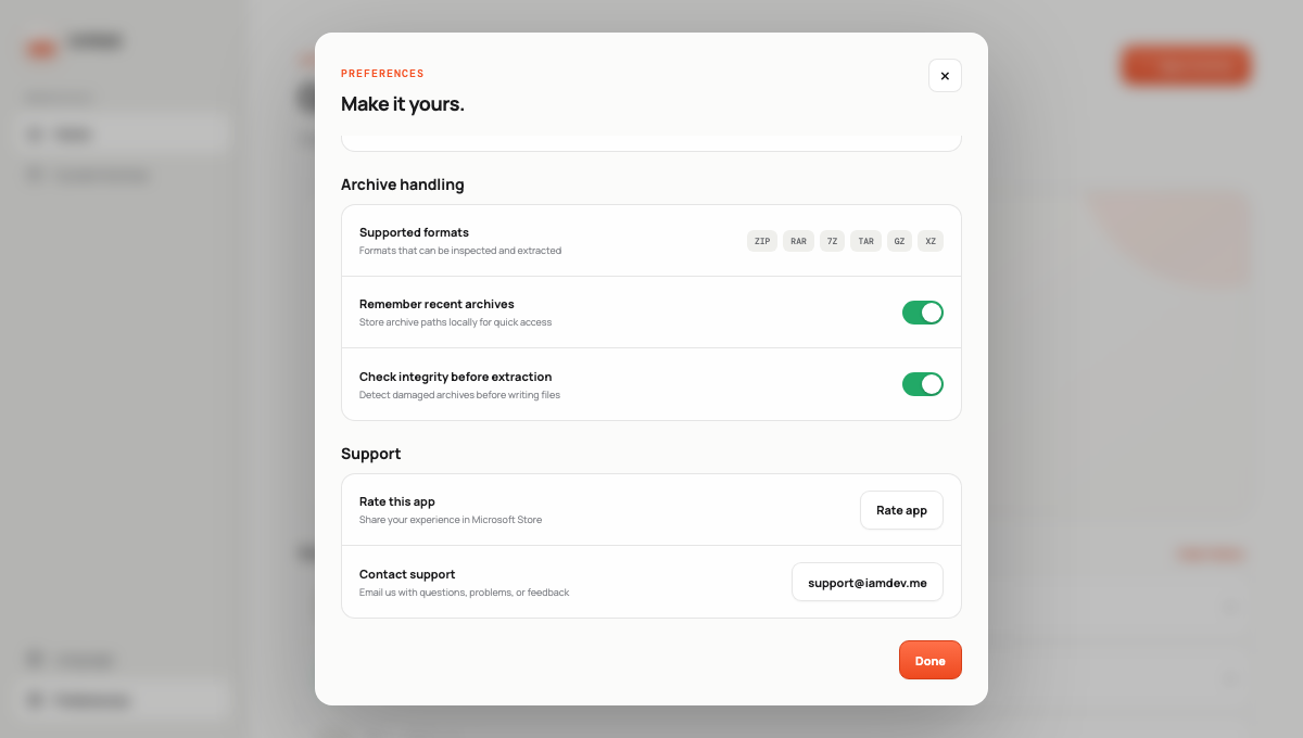 Unfold: Archive Explorer