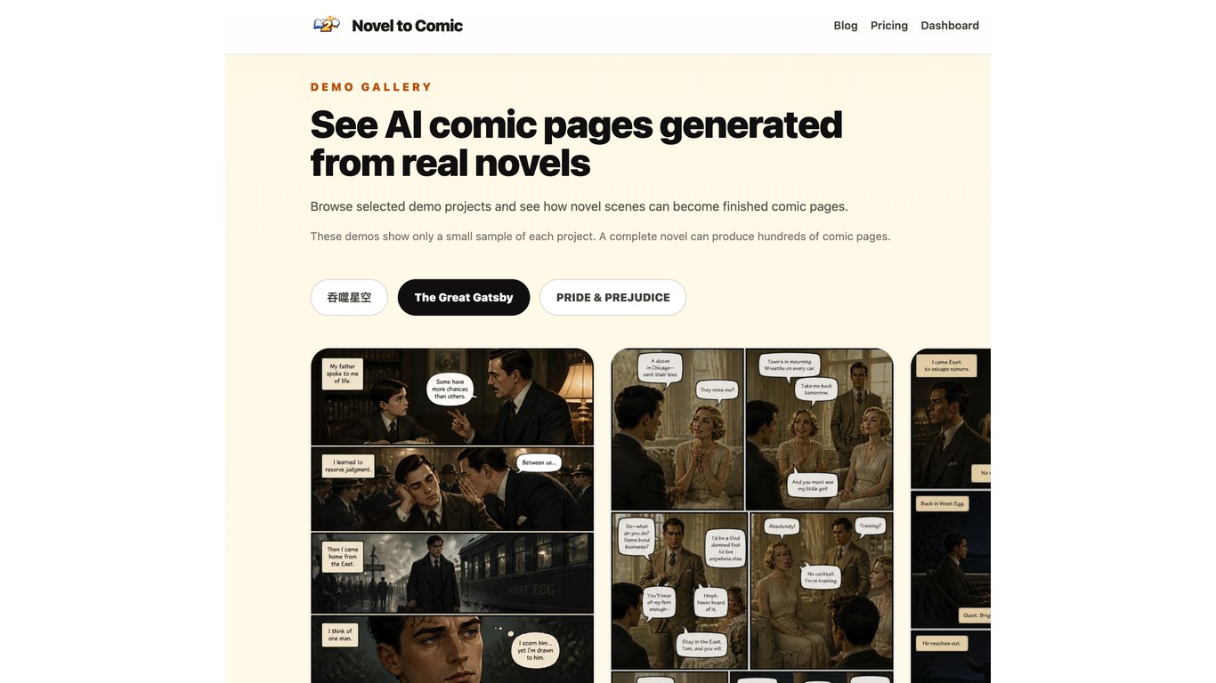 Novel to Comic