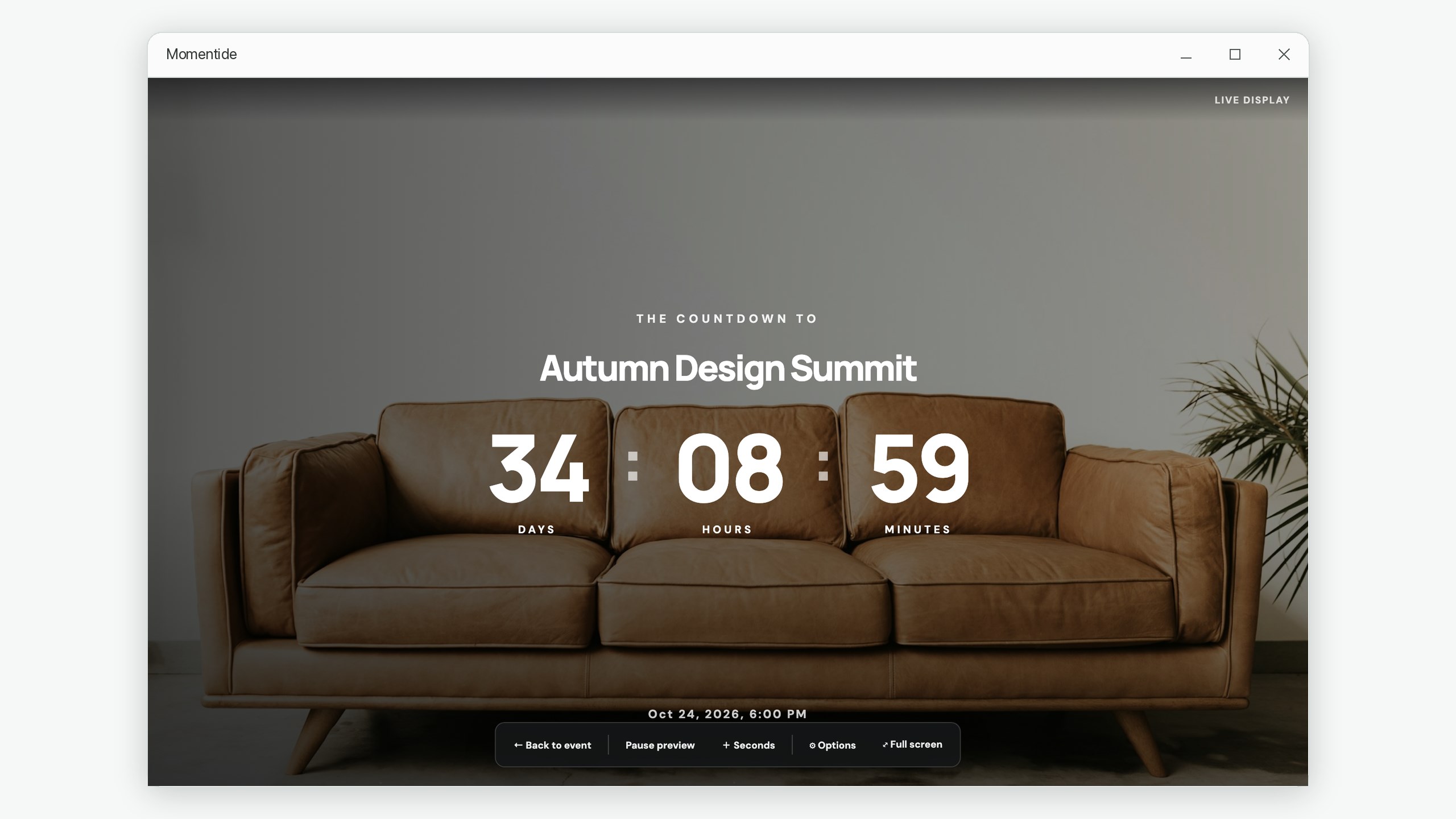 Momentide: Event Countdown