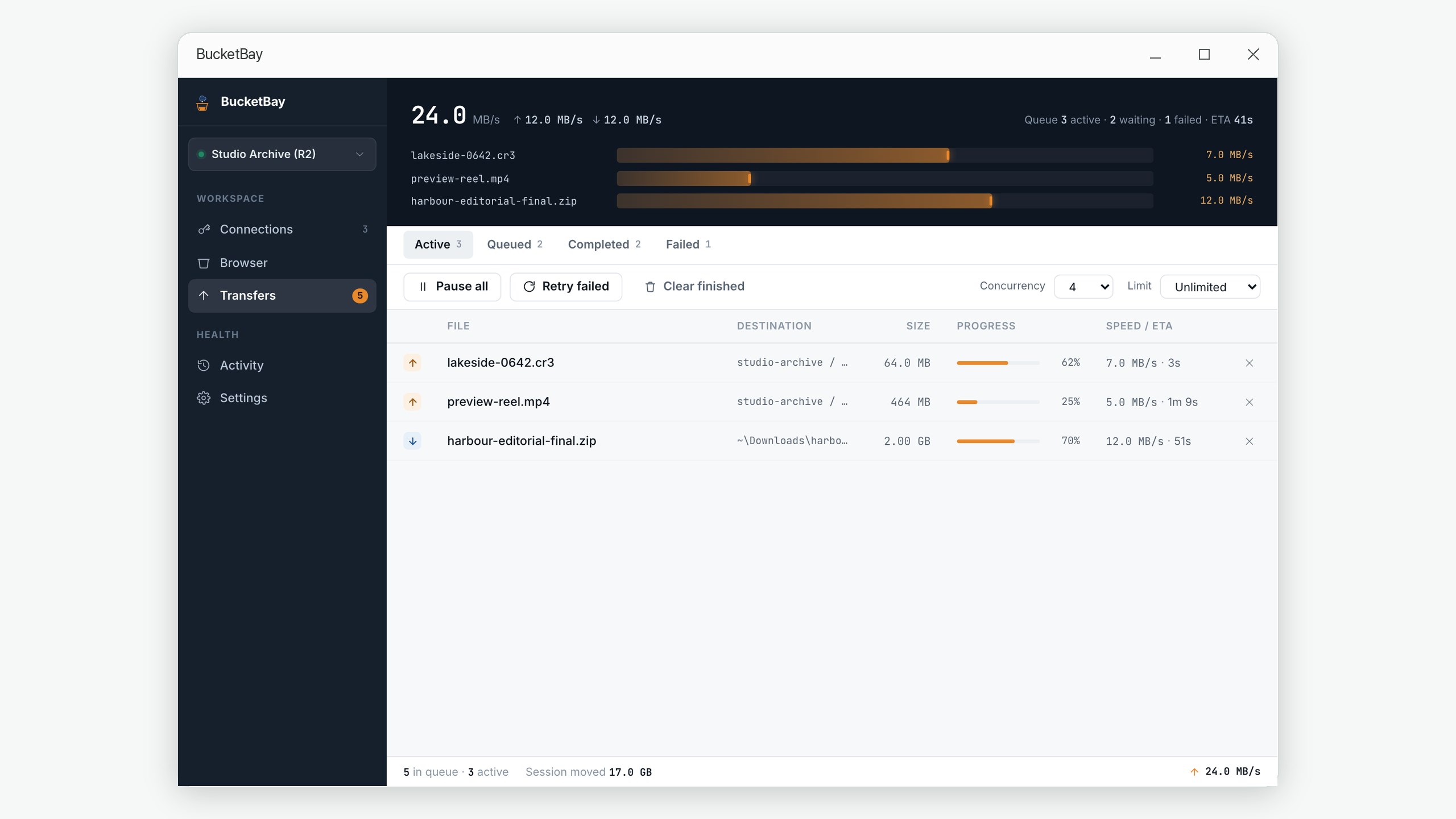 BucketBay: S3 Cloud Storage Manager