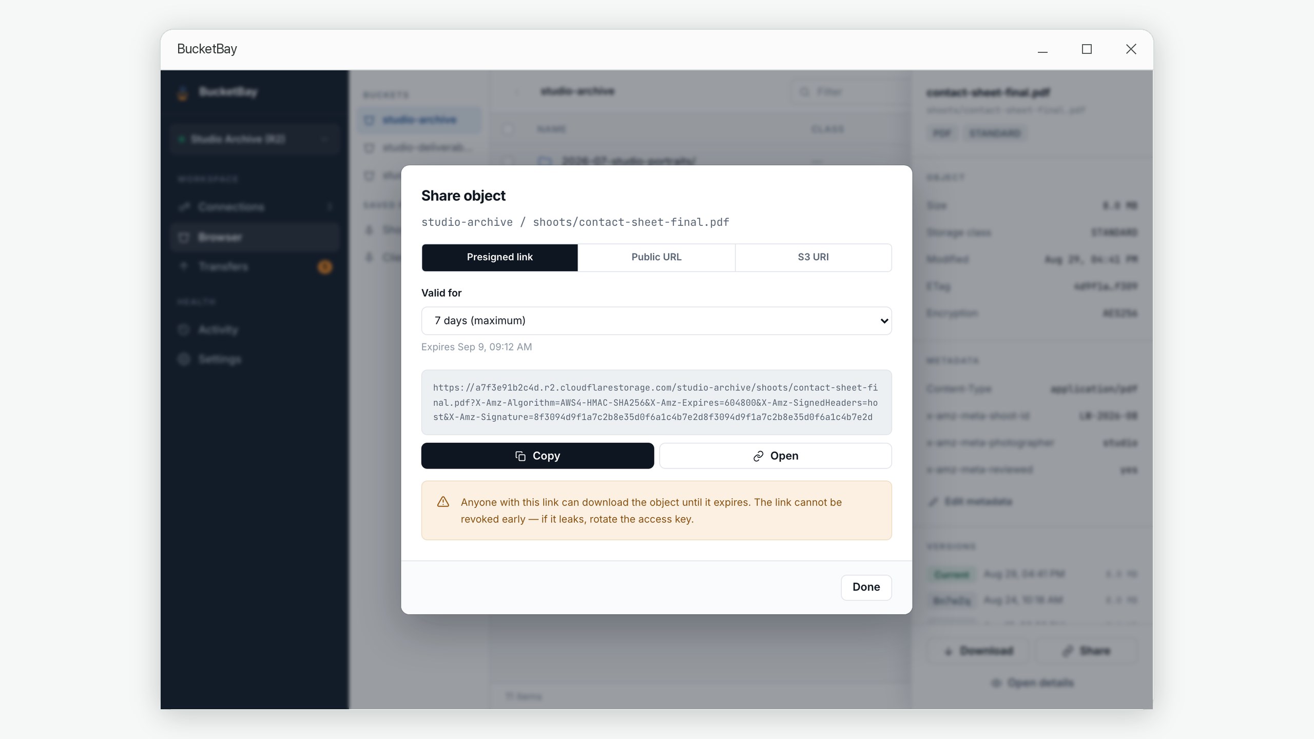 BucketBay: S3 Cloud Storage Manager