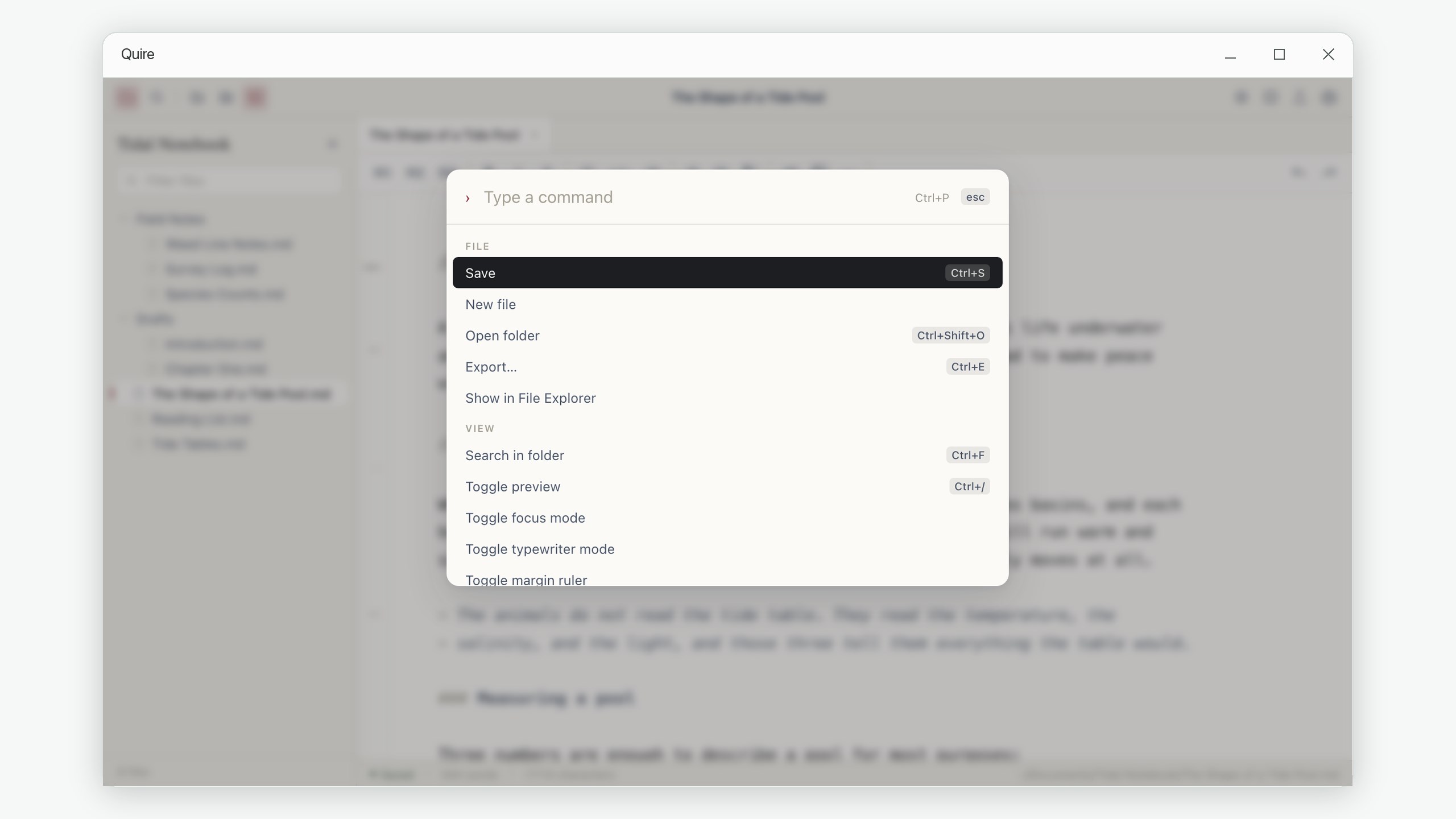 Quire: Markdown Editor